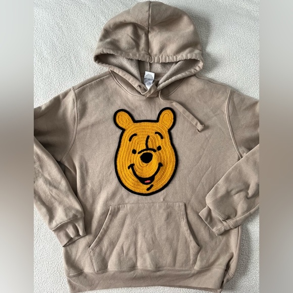 Disney Tops - Winnie the Pooh Hoodie, Beige. Disney Women’s Size Large